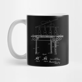 Automatic Bowling Machine Vintage Patent Drawing Mug